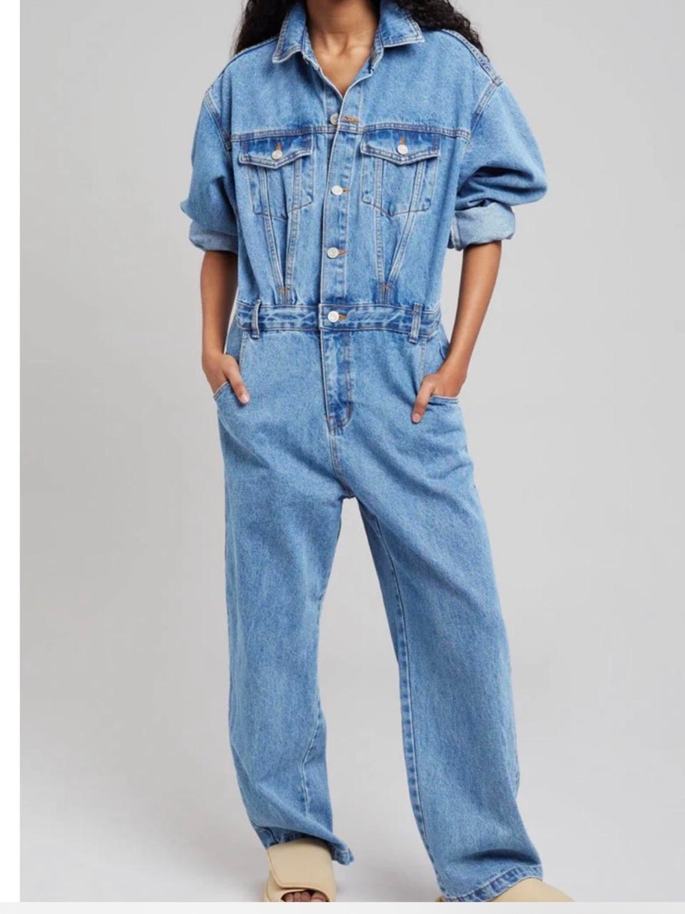 The Frankie Shop Jas Denim Jumpsuit M